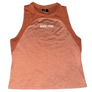 Nike Pro orange tank top